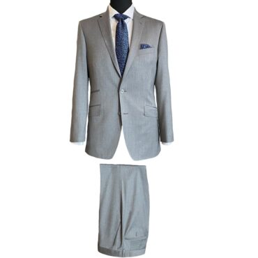 CG93302 - Grey Solid Stretch, 97% Wool, 3% Lycra