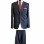 CN51219 - Navy/Red Windowpane, 100% Wool