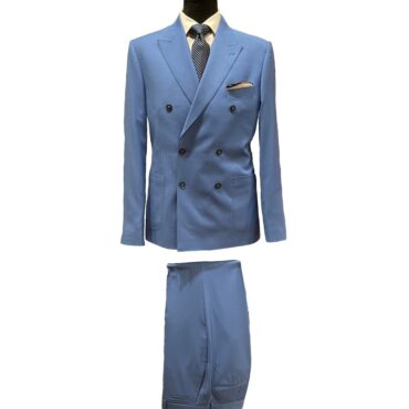 CN51125 - Blue Solid, 100% Wool