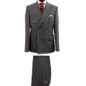 CG21247 - Grey/Red Windowpane, 100% Wool