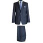 CN51099 - Navy Fancy Stripe, 100% Wool