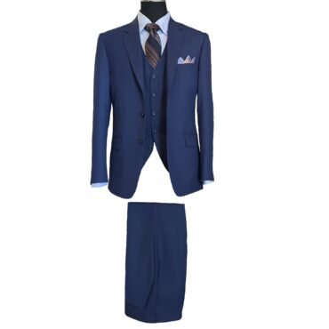 CN51152 - Ink Blue Solid Tropical, 100% Wool