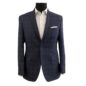 CN95901 - Dark Navy Windowpane, 100% Wool