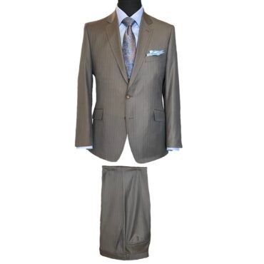 CR31008 - Brown Stripe, 80% Wool, 20% Silk