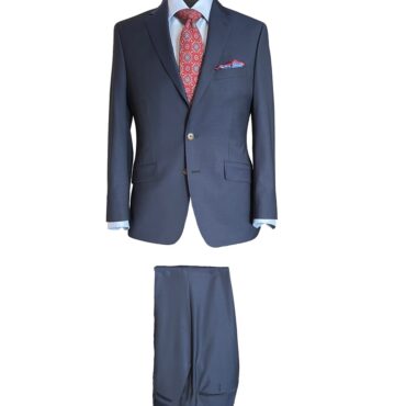 EN06100 - Navy Solid Stretch, 99% Wool, 1% Lycra