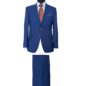 EN07703 - Blue Glen Plaid Bi-Natural Stretch, 100% Wool