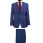 EN07704 - Blue Plaid Stretch, 91% Wool, 8% Mohair, 1% Lycra