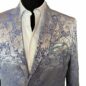 EN53881 - Blue Floral, 73% Wool, 27% Silk, $825