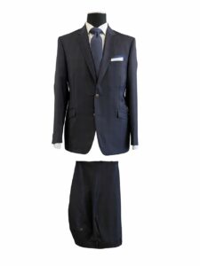 EN54004 - Dark Navy Plaid, Zegna, 100% Wool, $1,300