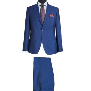 EN87105 - Blue Solid, 73% Wool, 27% Mohair