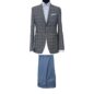 EG04101 - Light Grey Plaid, 100% Wool