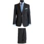 ER33116 - Brown/Blue Mini Windowpane, 100% Wool