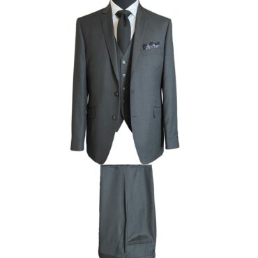 EG92102 - Charcoal Solid, 100% Wool